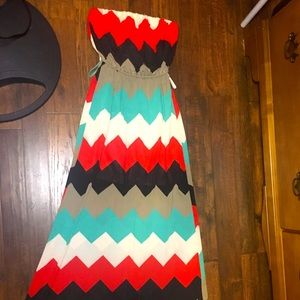 Long strapless Dress